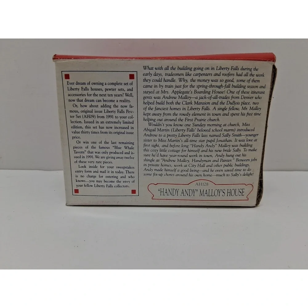 Liberty Falls AH128 Handy Andy Malloy's House Miniature w/ Box Americana